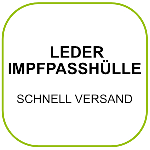 Leder Impfpasshülle Schnellversand